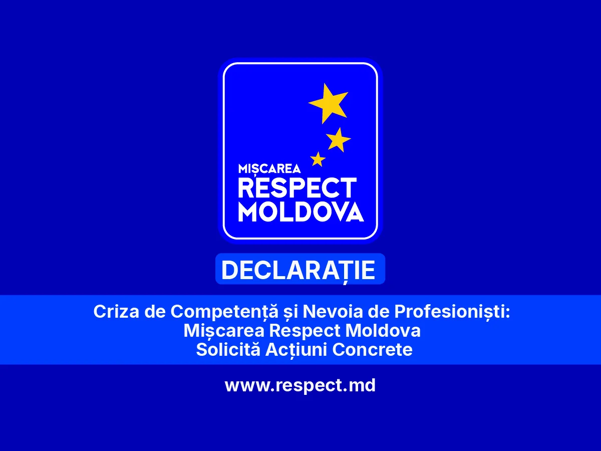 Criza de Competență și Nevoia de Profesioniști: Mișcarea Respect Moldova Solicită Acțiuni Concrete