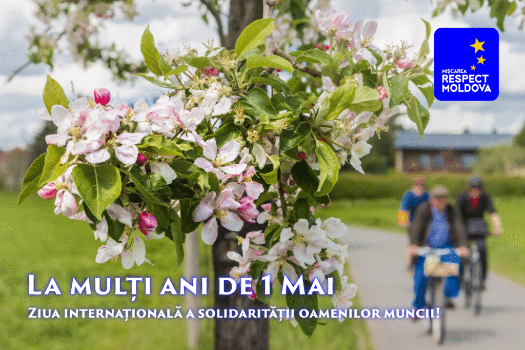 De 1 Mai, Marian Lupu și echipa Partidului „Respect Moldova” transmit un mesaj de apreciere pentru toți cei care muncesc: „Fiecare efort contează. Este timpul să ne implicăm cu toții.”