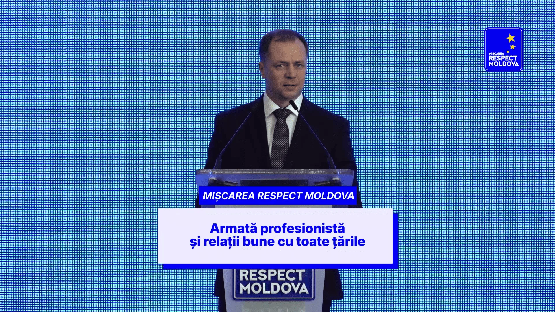 Partidul „Mișcarea Respect Moldova” pledează pentru relații externe echilibrate, poliție modernă și militari prin contract
