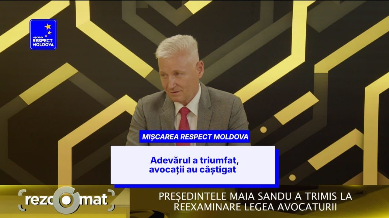 Victor Micu, membru al Partidului „Respect Moldova”: Adevărul a triumfat, avocații au câștigat