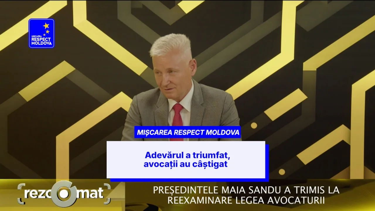 Victor Micu, membru al Partidului „Respect Moldova”: Adevărul a triumfat, avocații au câștigat
