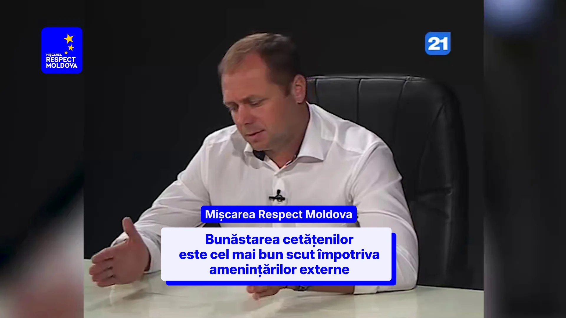 Radu Burduja, vicepreședinte al Partidului „Respect Moldova”: Bunăstarea cetățenilor este cel mai bun scut împotriva amenințărilor externe