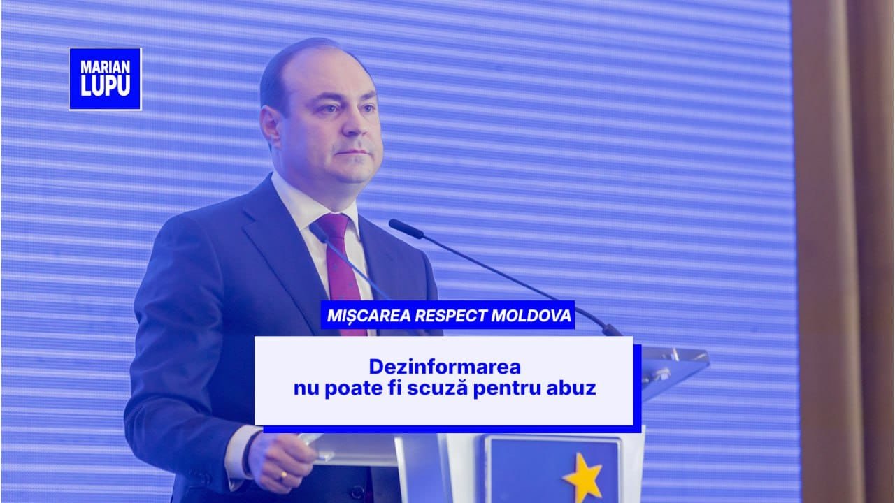 Vicepreședintele „Respect Moldova”, Eugeniu Nichiforciuc: Dezinformarea nu poate fi scuză pentru abuz