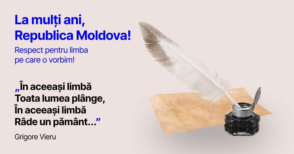 Mesajul Partidului „Mișcarea Respect Moldova” dedicat Zilei Limbii