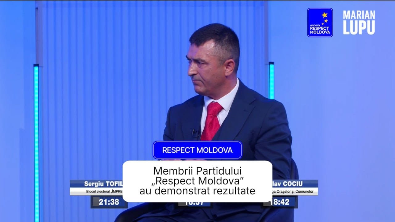 Veaceslav Burlac: „Membrii Partidului „Respect Moldova” au demonstrat rezultate”