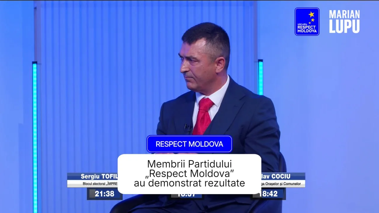 Veaceslav Burlac: „Membrii Partidului „Respect Moldova” au demonstrat rezultate”