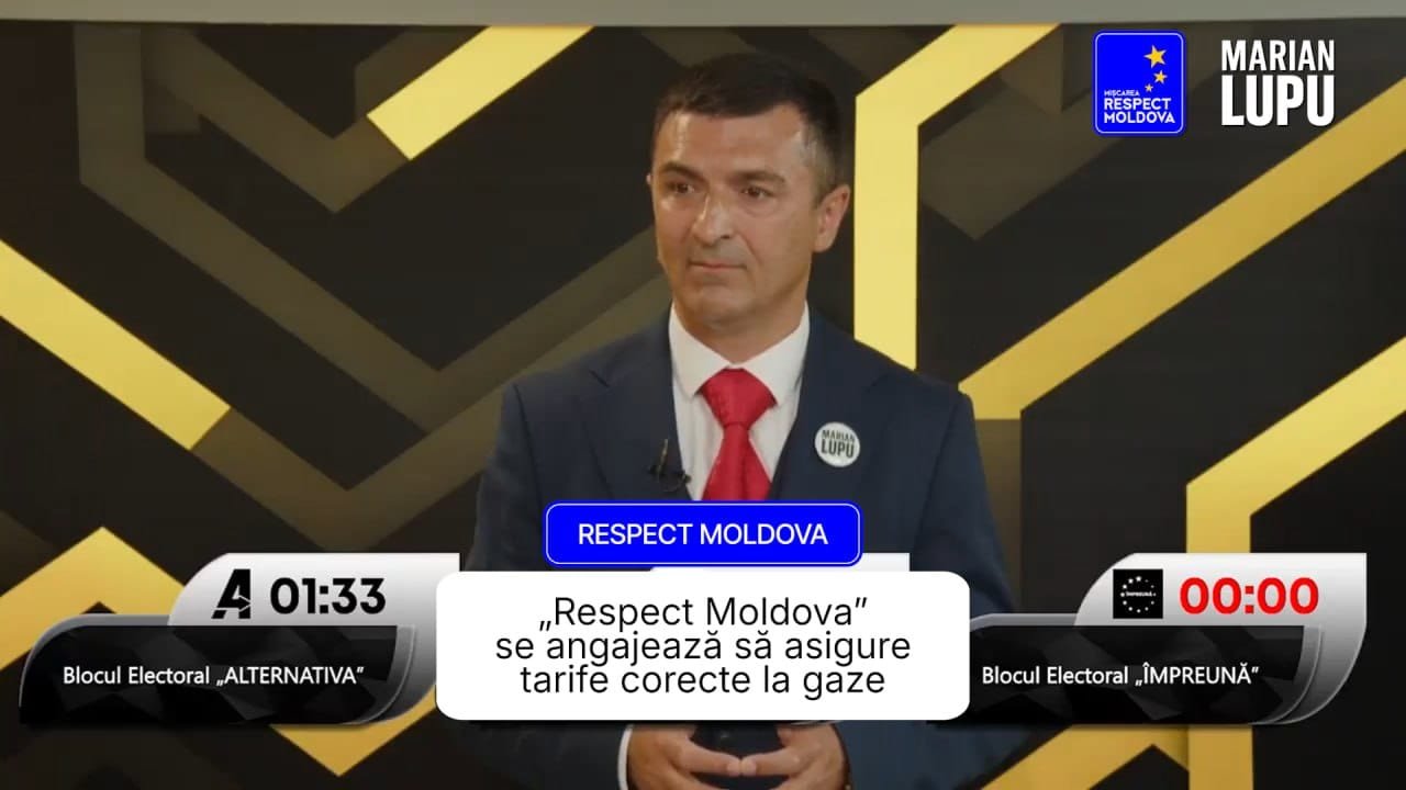 Partidul „Respect Moldova” susține diversificarea furnizorilor de gaze și stabilirea unui tarif corect